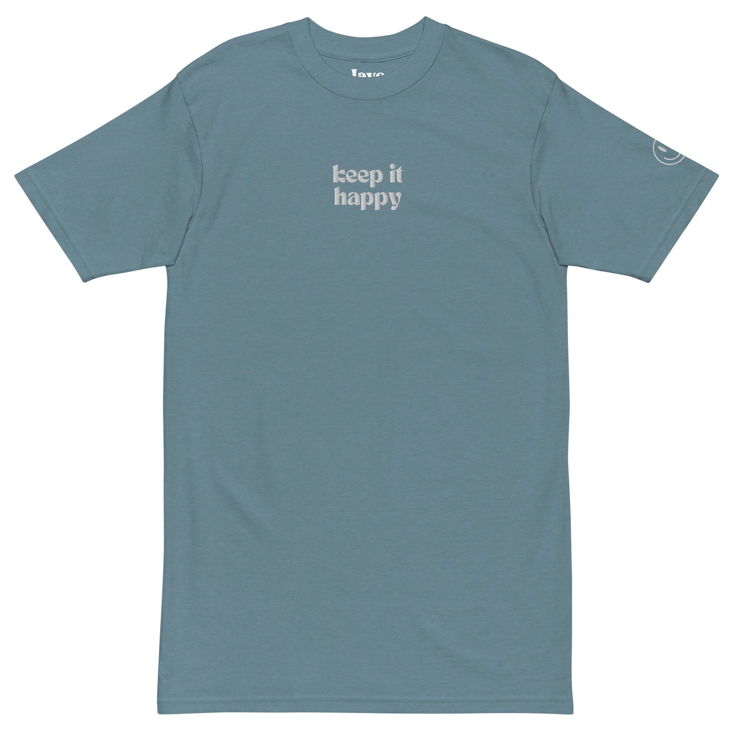 Keep It Happy Embroidered Tee