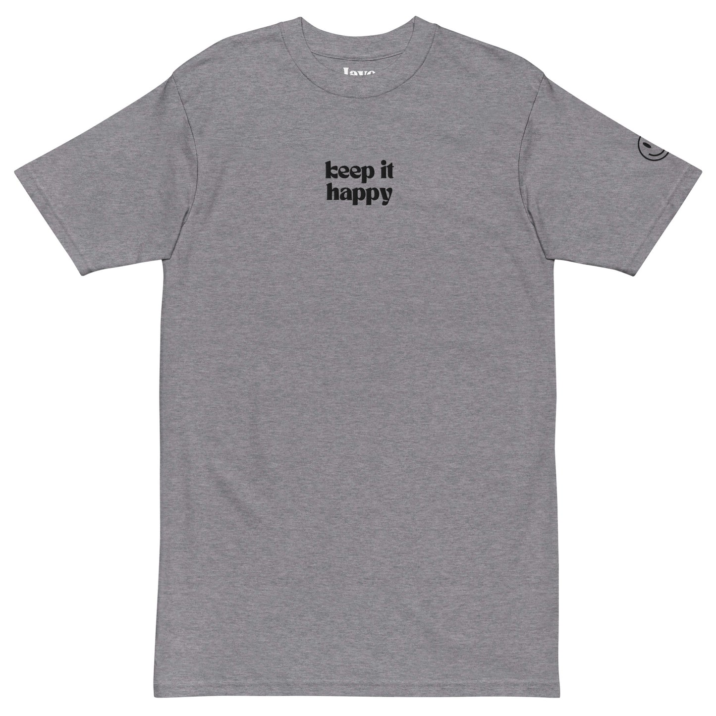 Keep It Happy Embroidered Tee