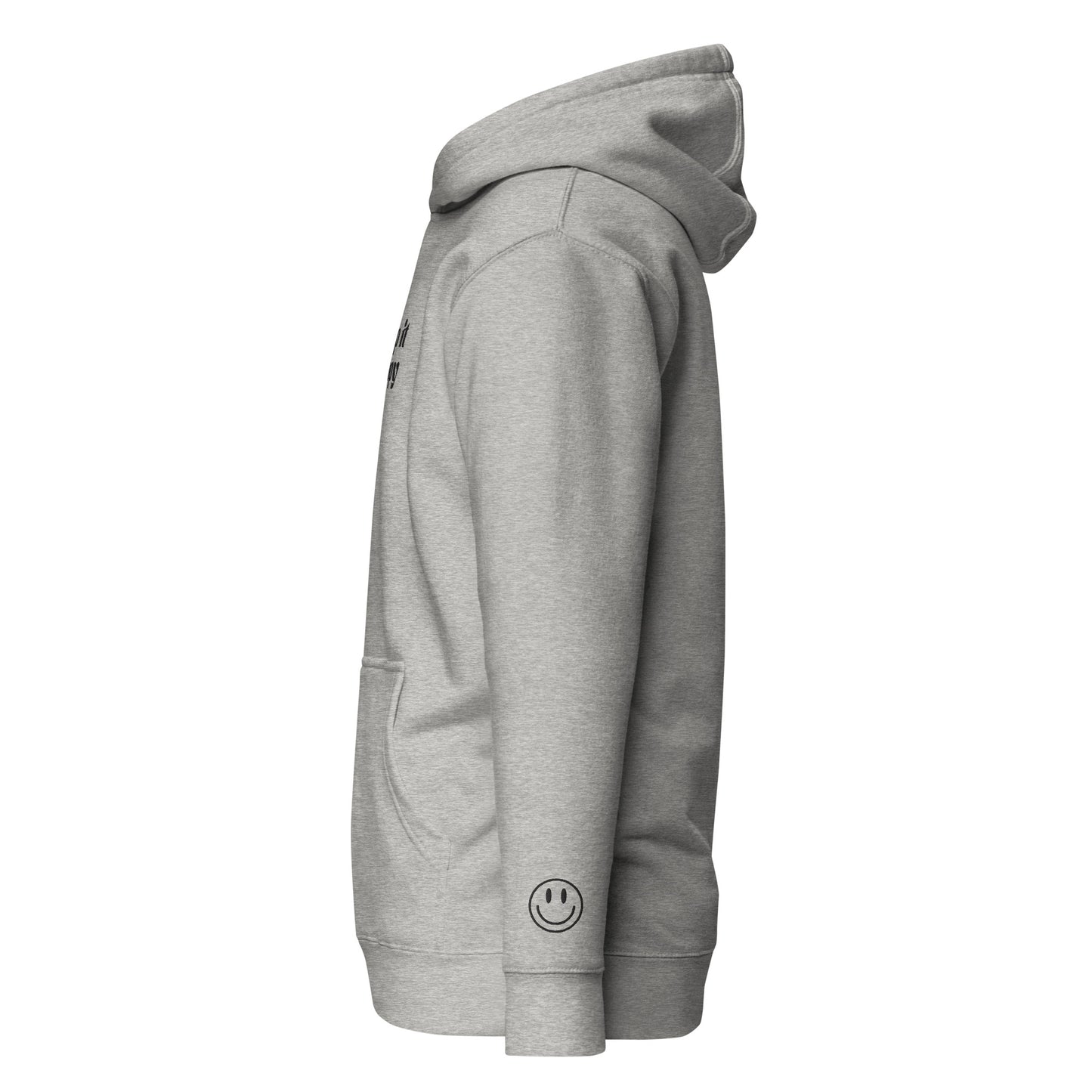 Keep It Happy Embroidered Hooded Sweatshirt