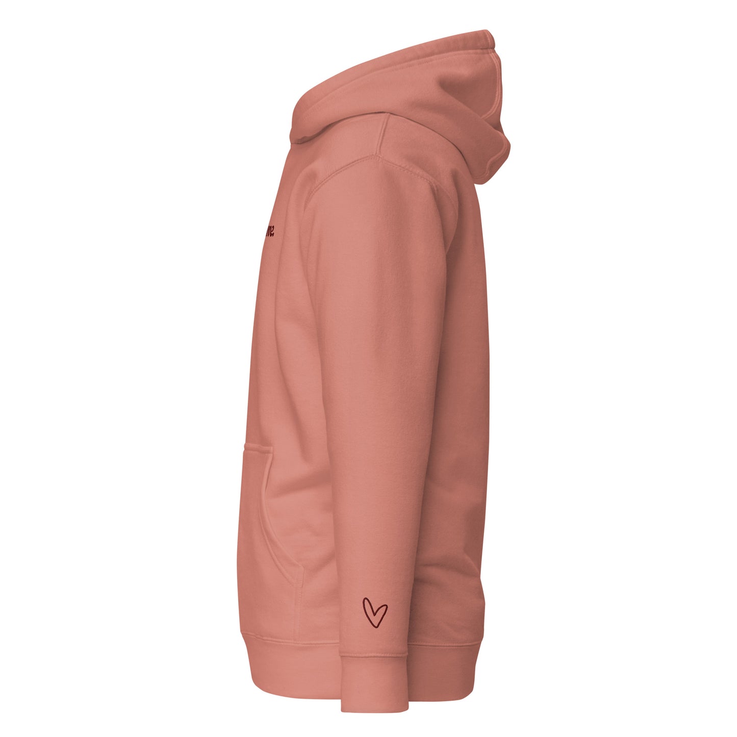 Just Love Embroidered Hooded Sweatshirt