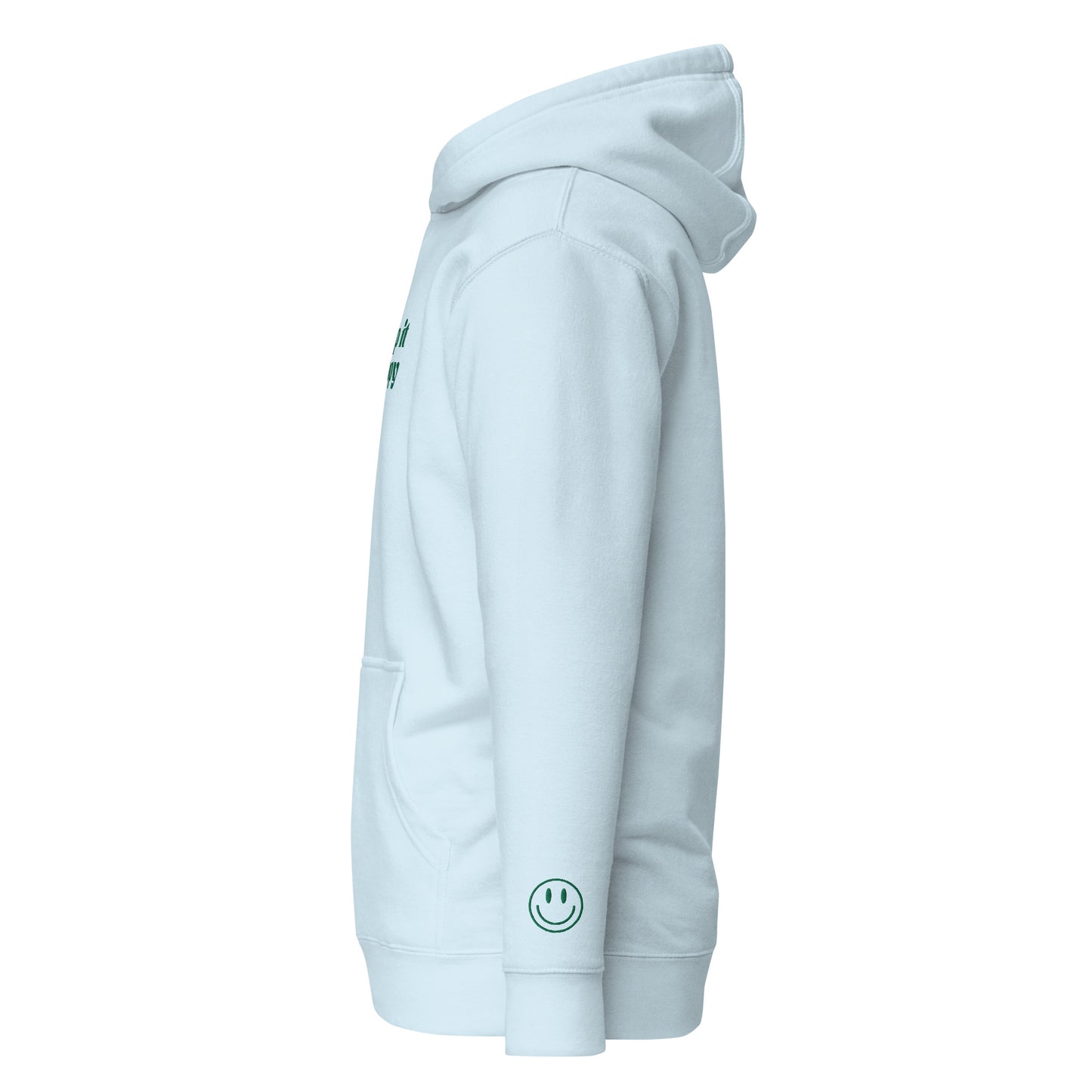 Keep It Happy Embroidered Hooded Sweatshirt