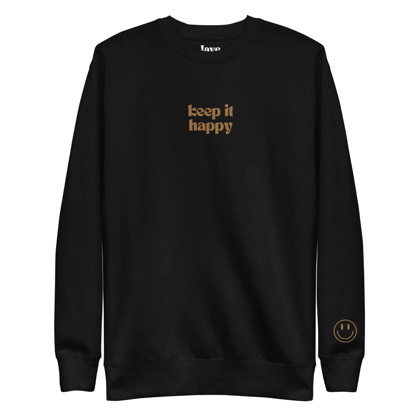 Keep It Happy Embroidered Crewneck Sweatshirt