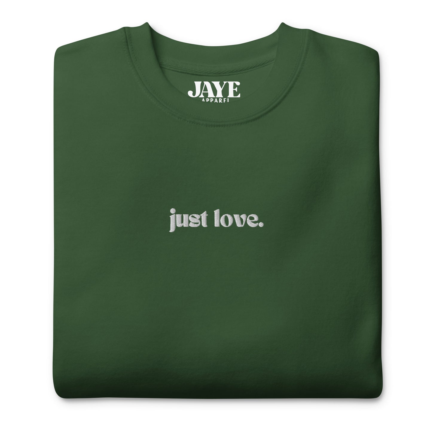 Just Love Embroidered Crewneck Sweatshirt