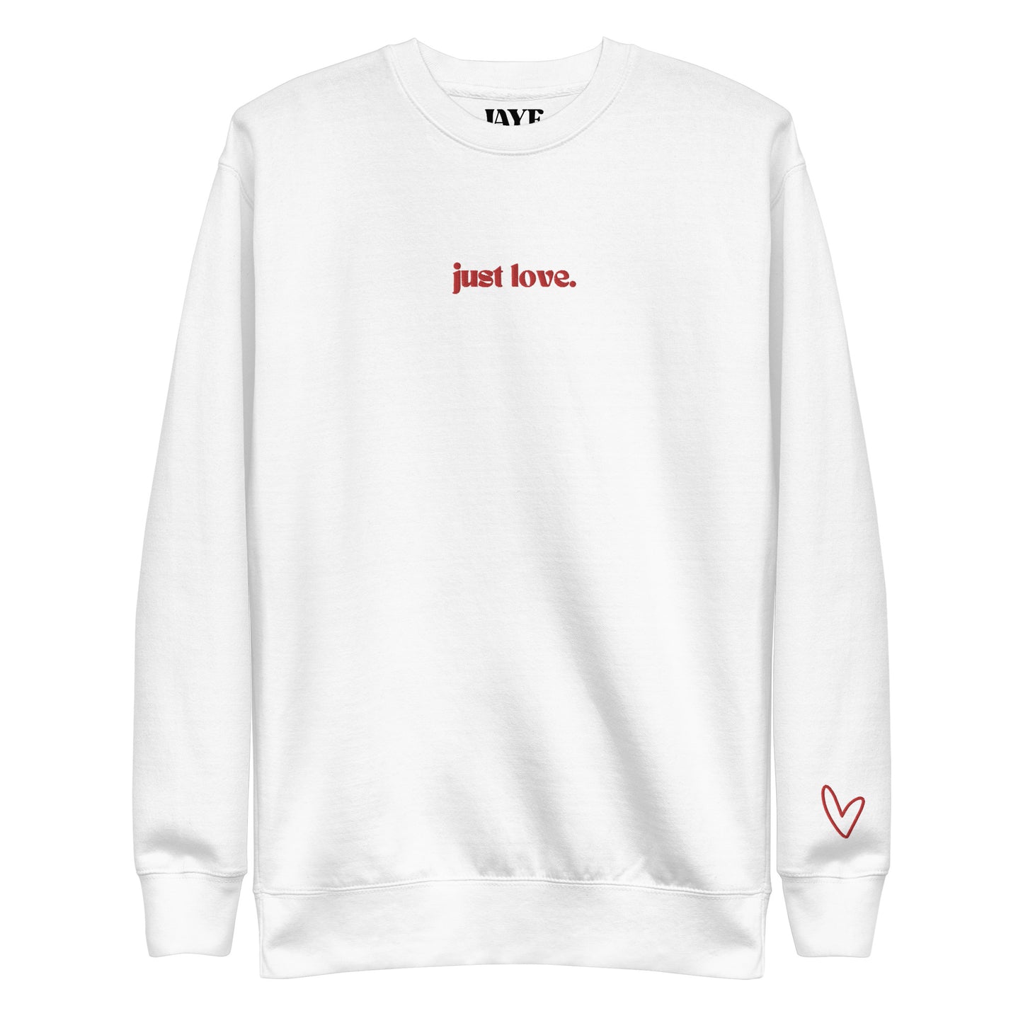Just Love Embroidered Crewneck Sweatshirt