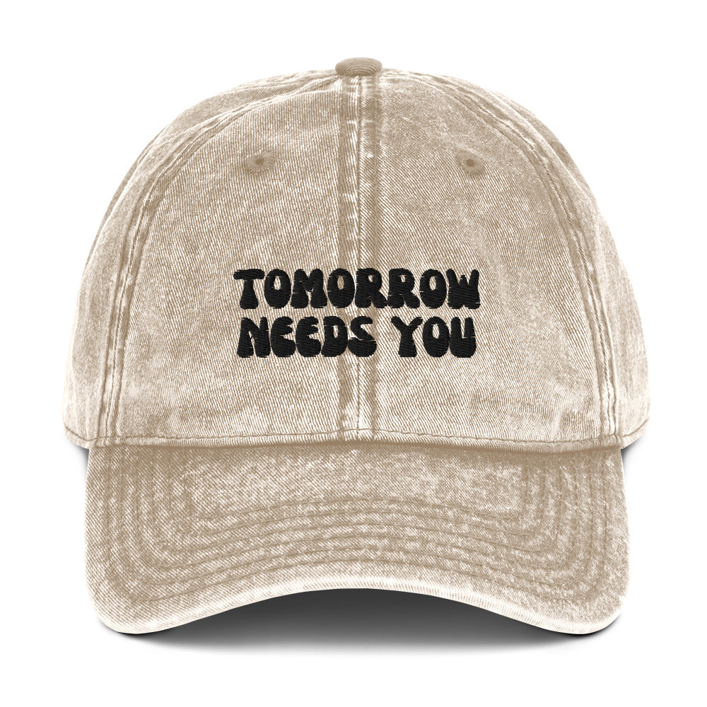 tomorrow needs you khaki hat