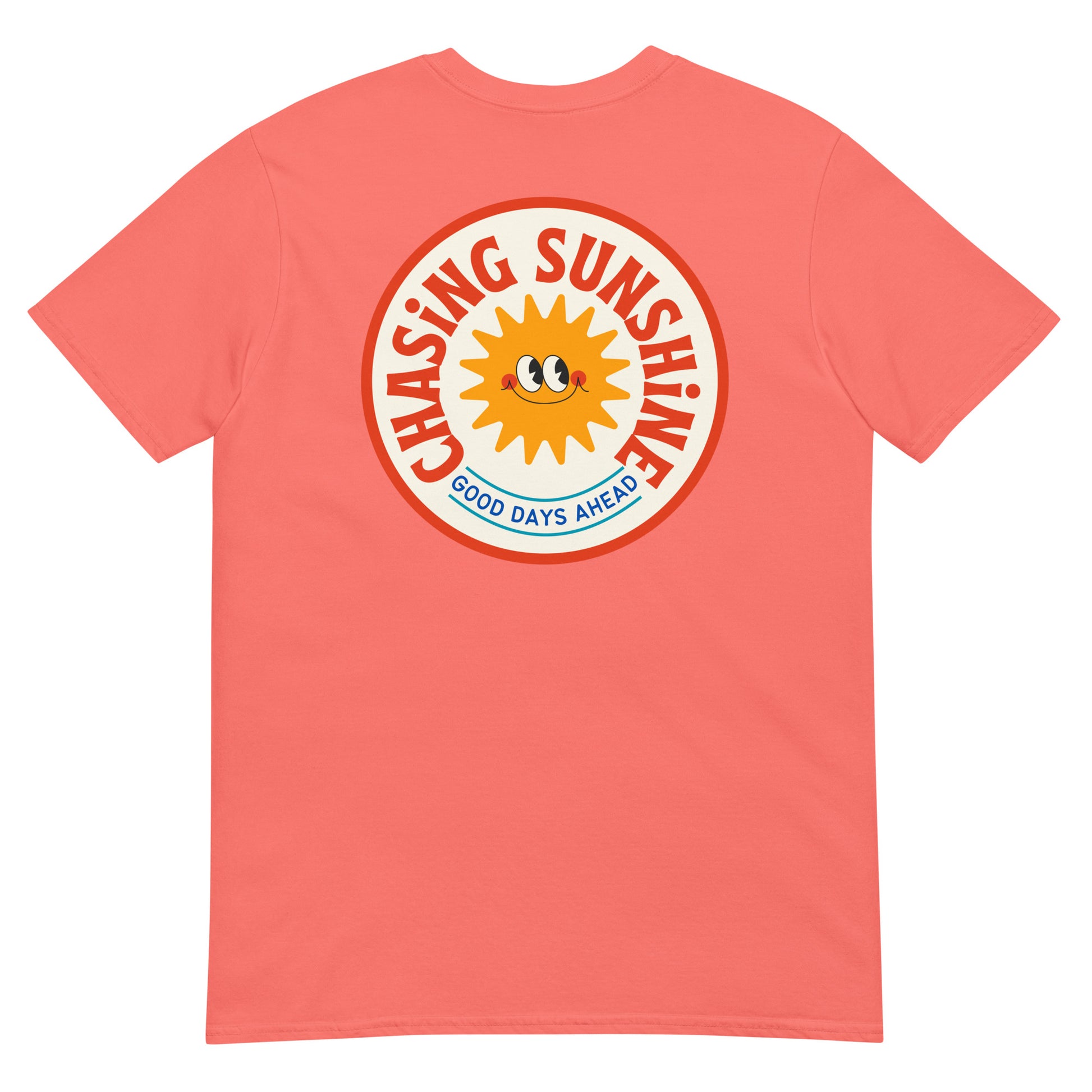 chasing sunshine tshirt  coral