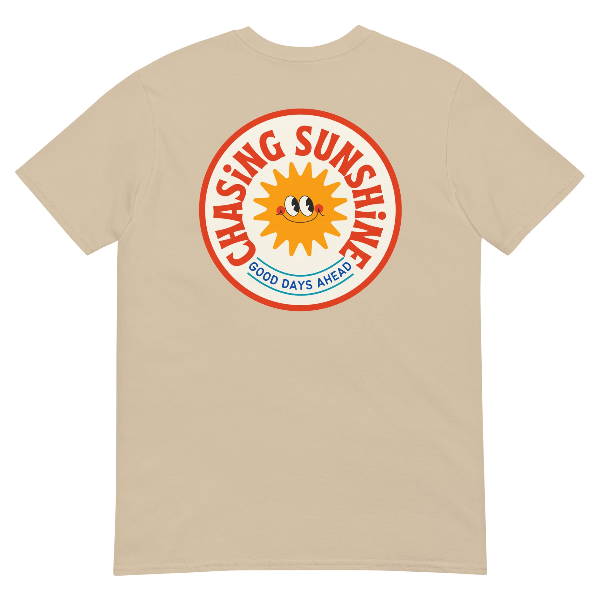 chasing sunshine tshirt sand tan brown