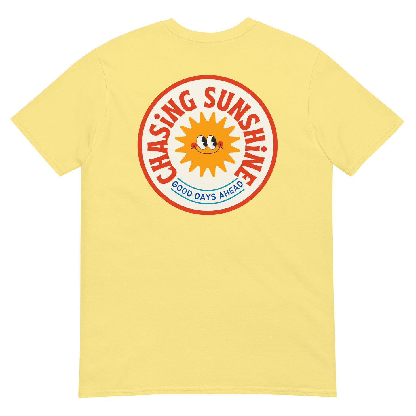 chasing sunshine tshirt  sun yellow