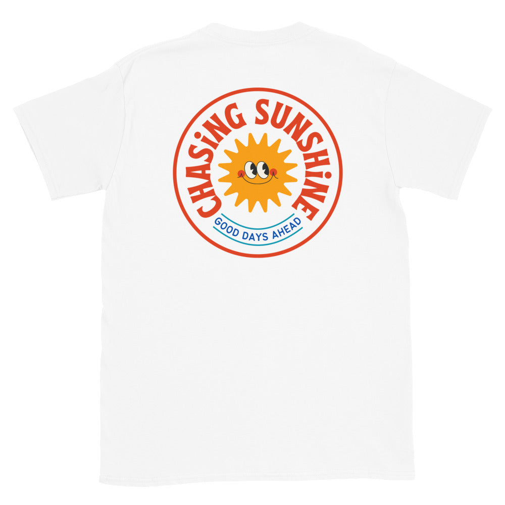 chasing sunshine tshirt  white