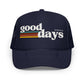 good days ahead navy trucker hat