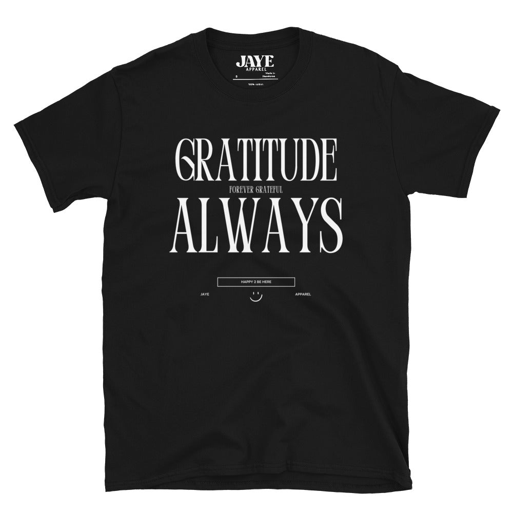 gratitude always tee jaye apparel black