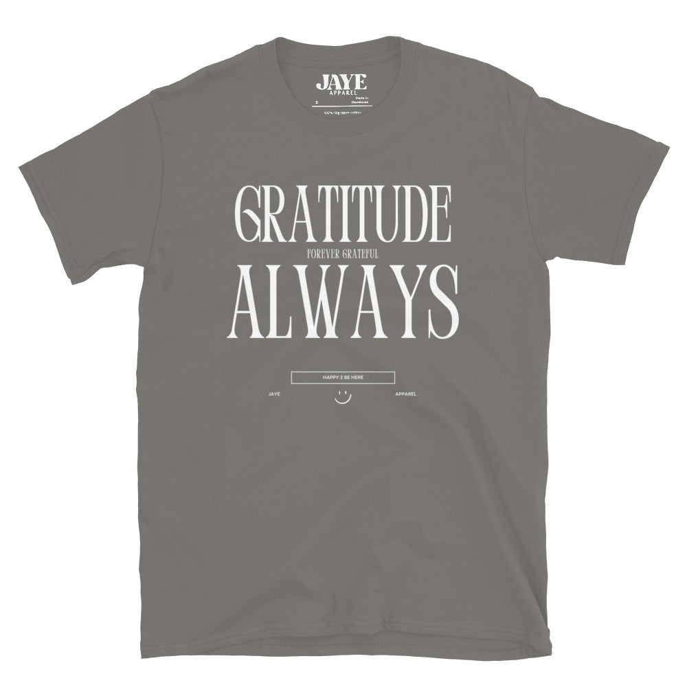 gratitude always tee jaye apparel charcoal