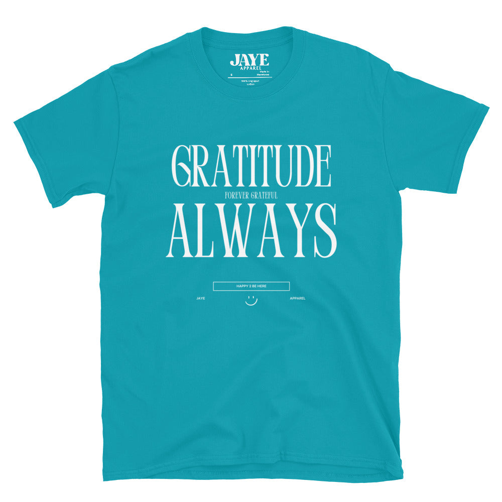 gratitude always tee jaye apparel tropics blue