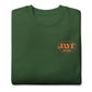 dont let the hard days win crewnweck sweatshirt jaye apparel forest green front