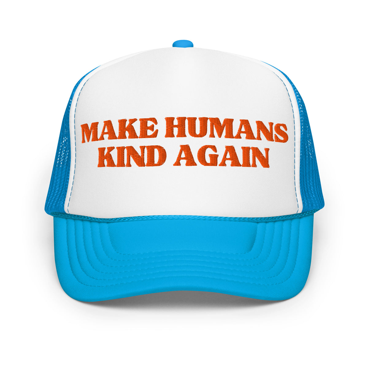 make humans kind again hat blue orange