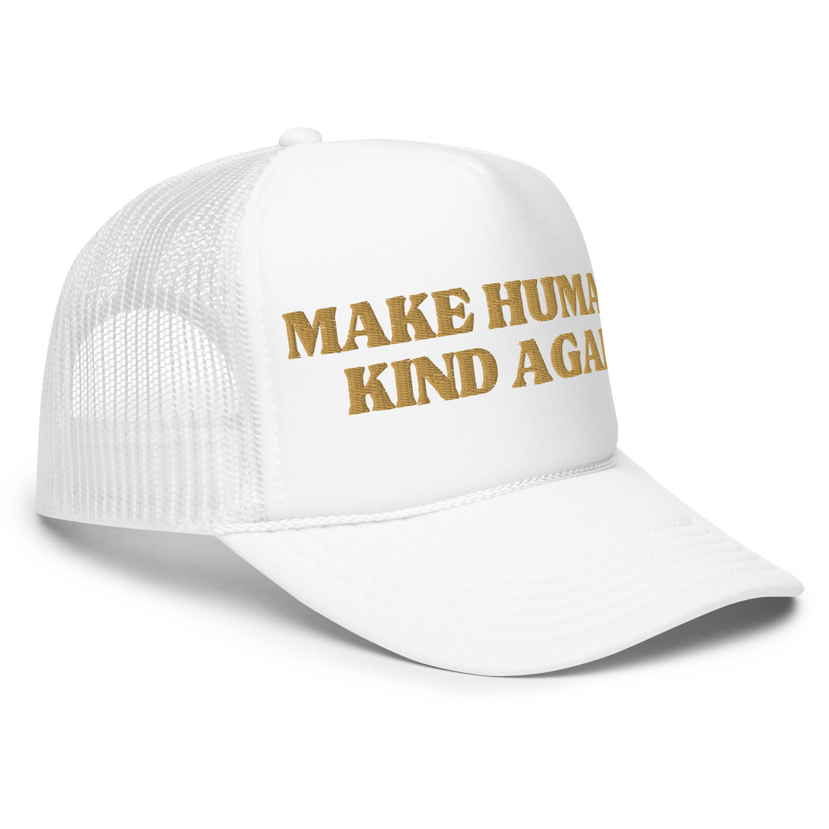 make humans kind again hat white side