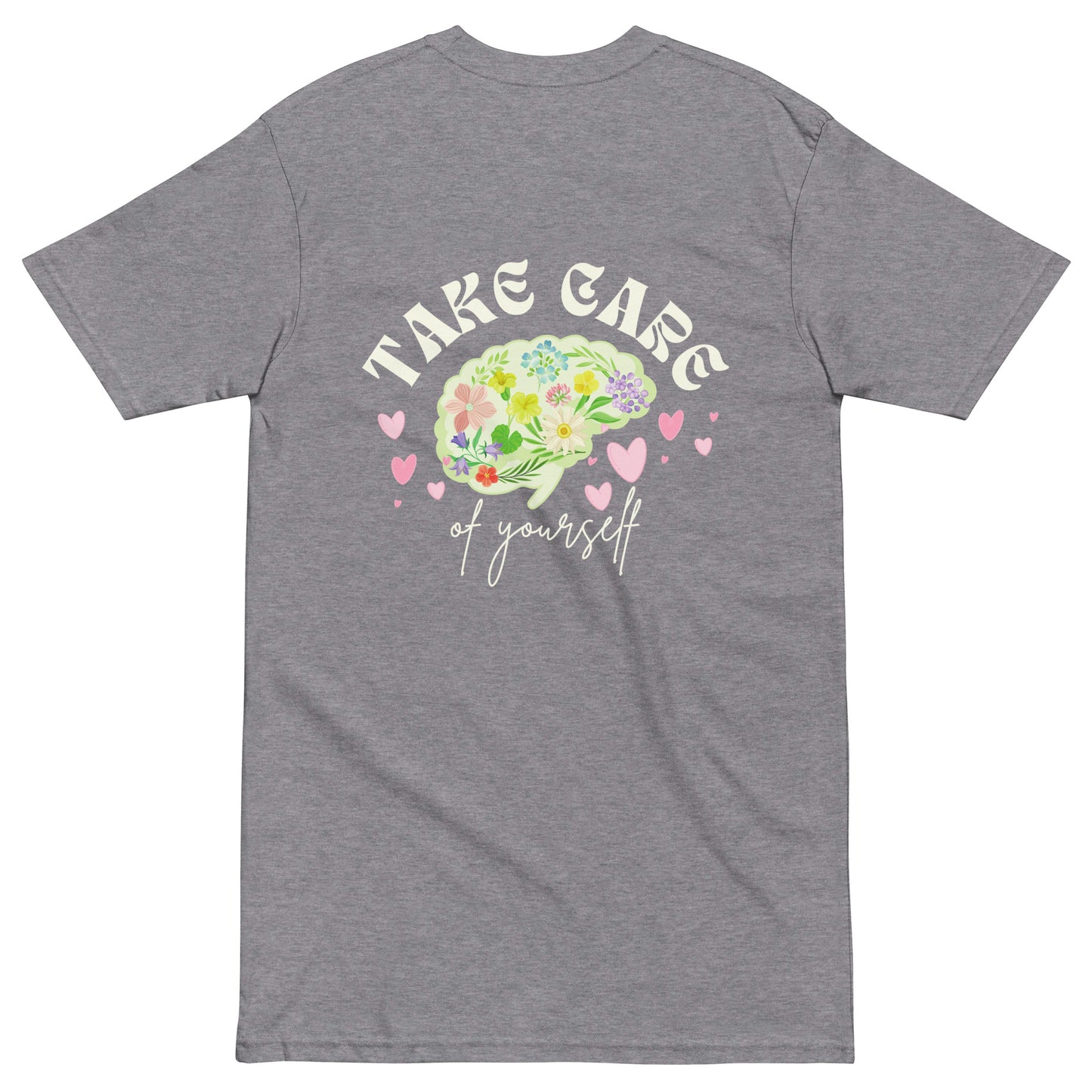 take care of yourself tee carbon grey