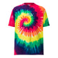 Keep On Keepin' On Oversized Embroidered Tie-Dye Tee