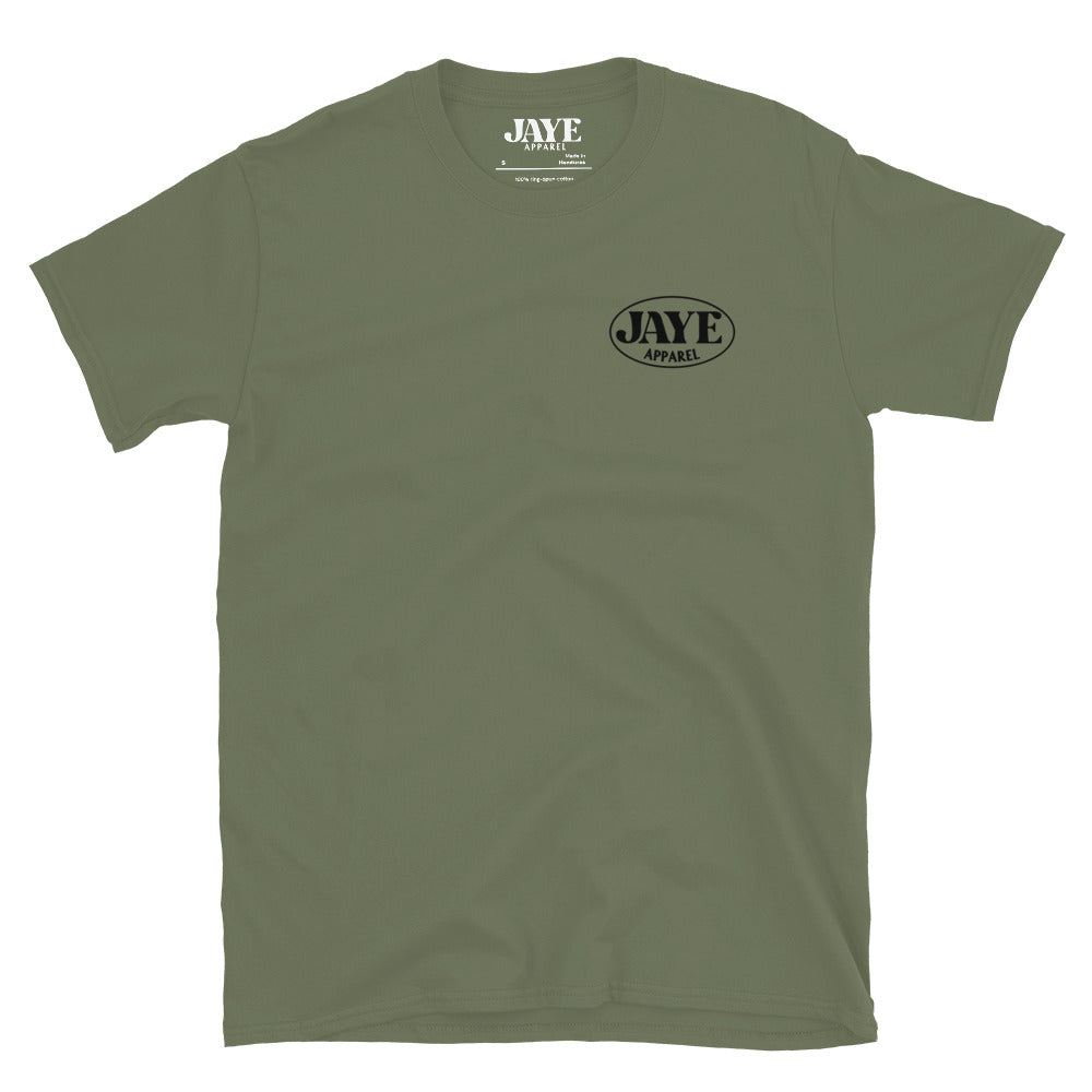 take care of your mind tee military green front