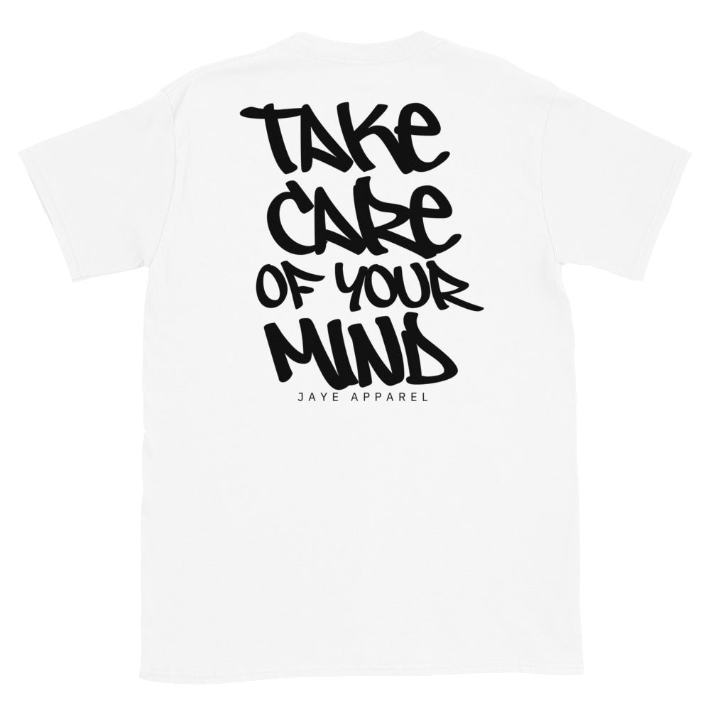 take care of your mind tee white