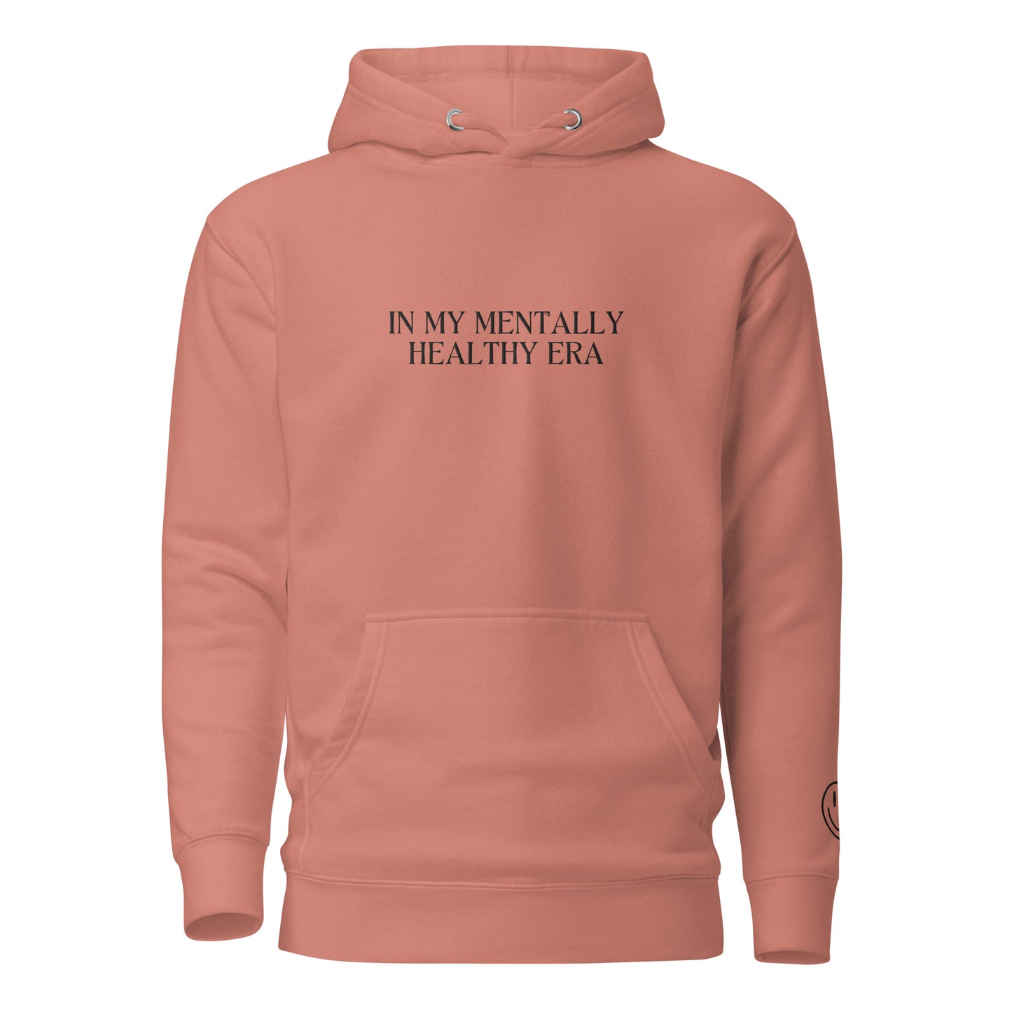 In My Mentally Healthy Era Embroidered Hooded Sweatshirt