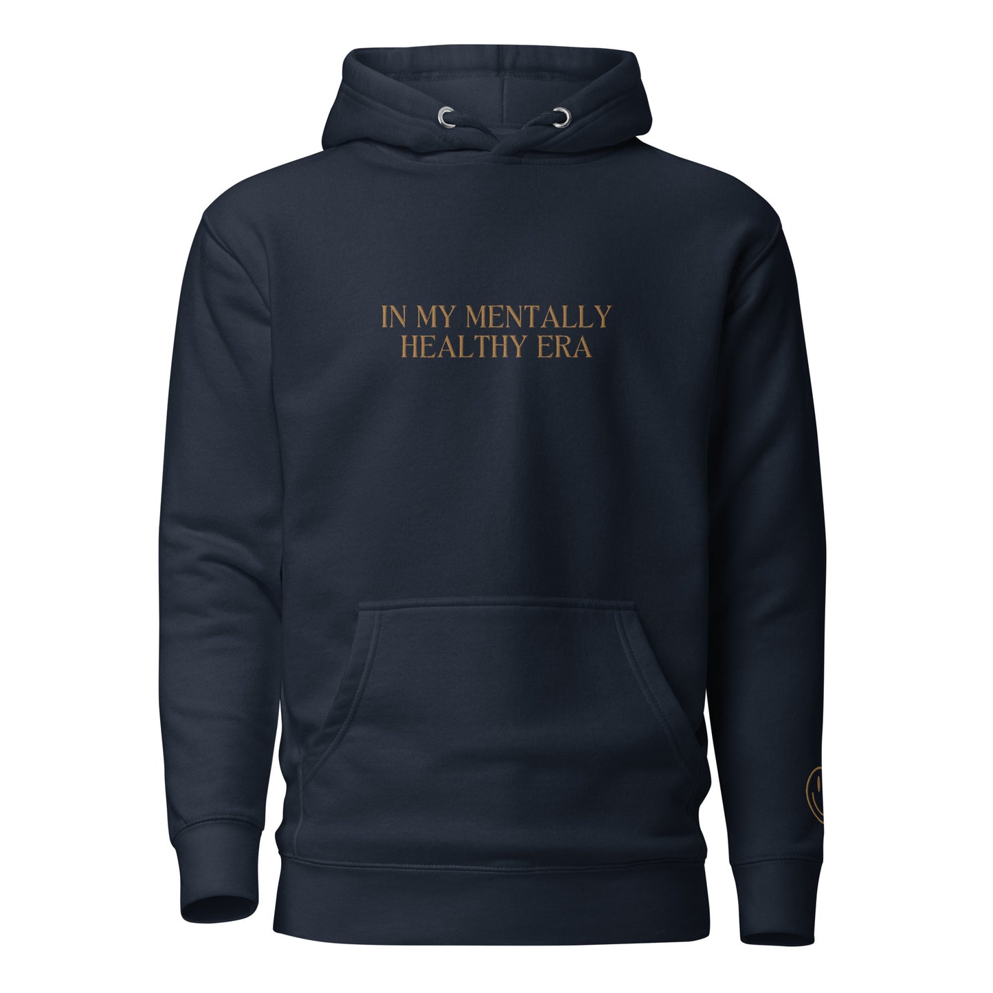 In My Mentally Healthy Era Embroidered Hooded Sweatshirt