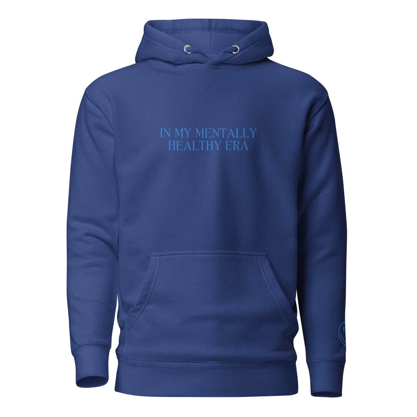 In My Mentally Healthy Era Embroidered Hooded Sweatshirt