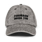 tomorrow needs you charcoal gray hat