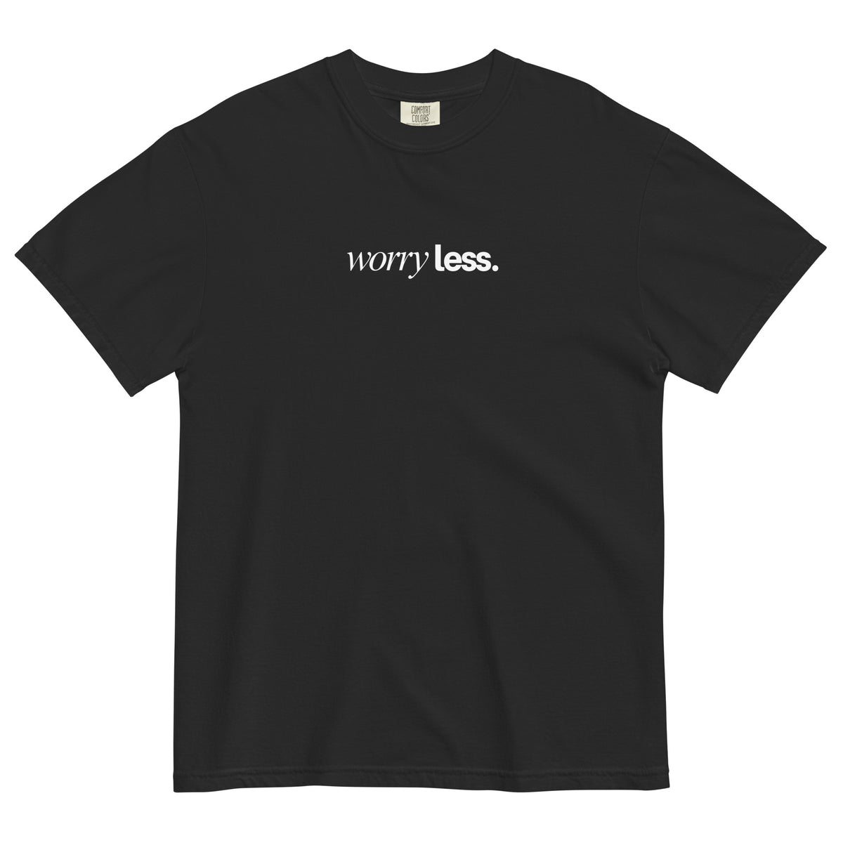 worry less tee jaye apparel  black