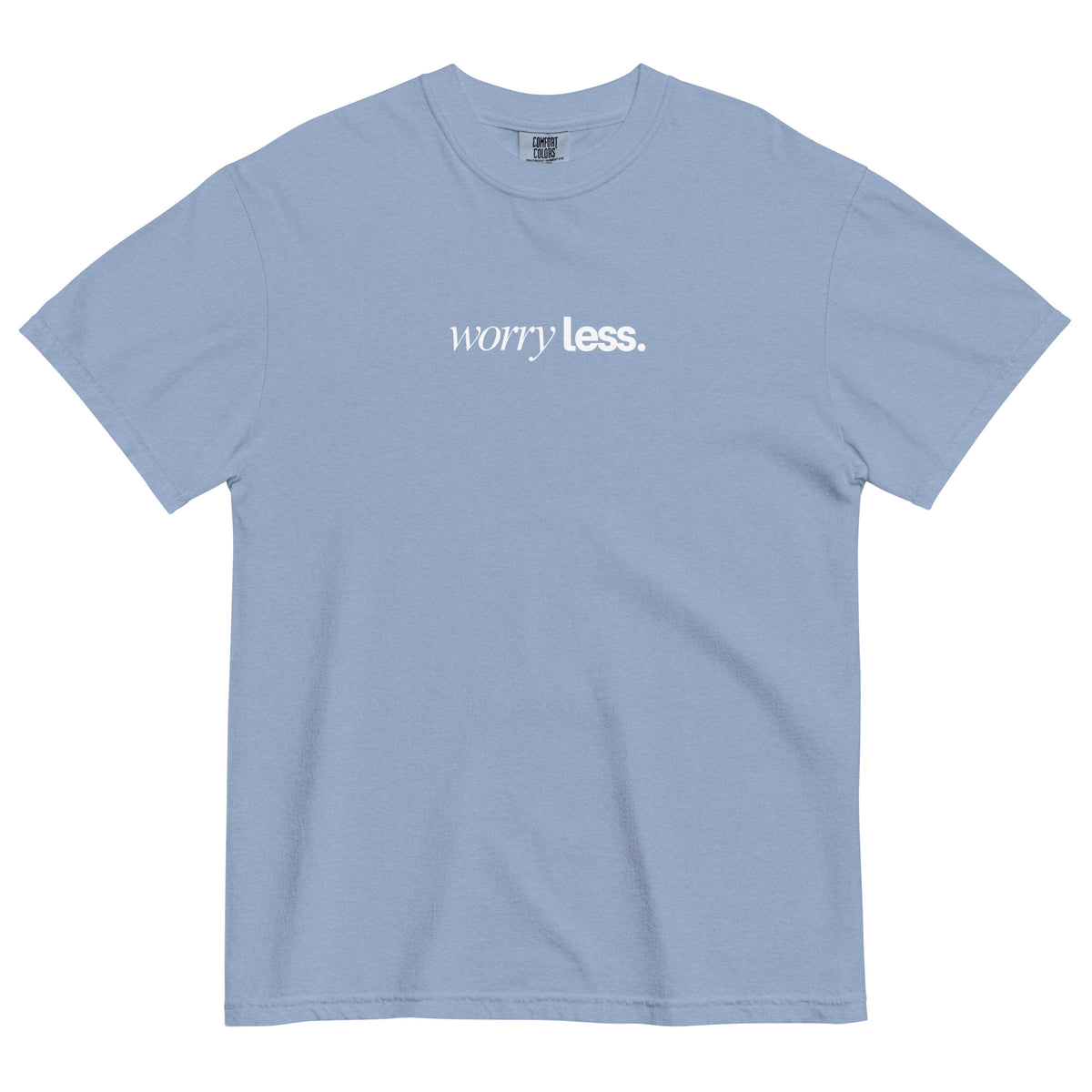 worry less tee jaye apparel  denim
