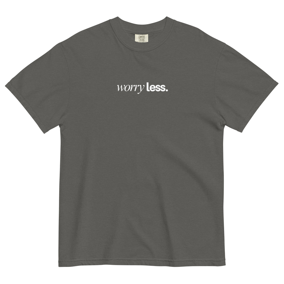 worry less tee jaye apparel  pepper