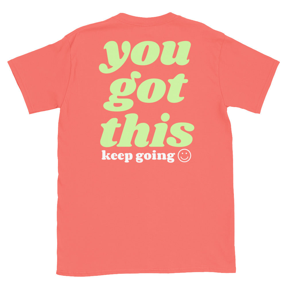 you got this keep going tee jaye apparel coral