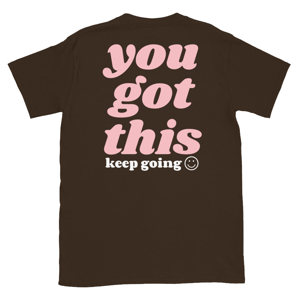 you got this keep going tee jaye apparel dark chocolate brown