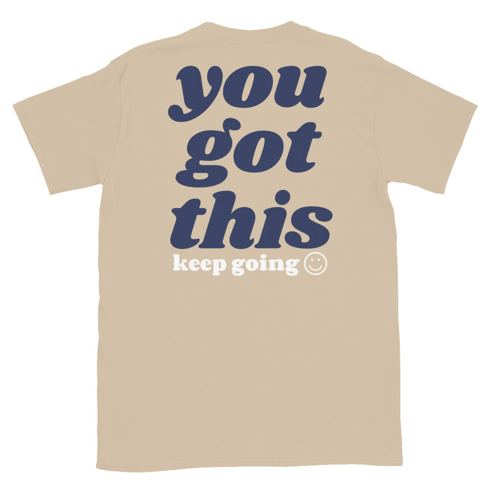 you got this keep going tee jaye apparel sand tan
