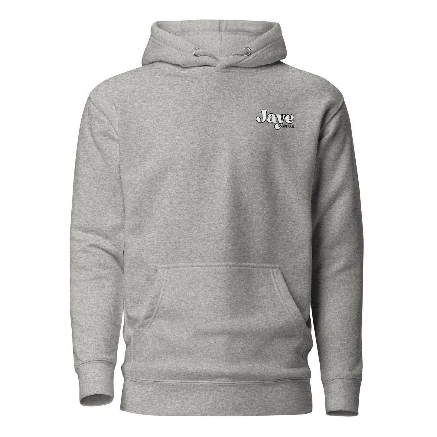 happy thoughts carbon grey hooded sweatshirt