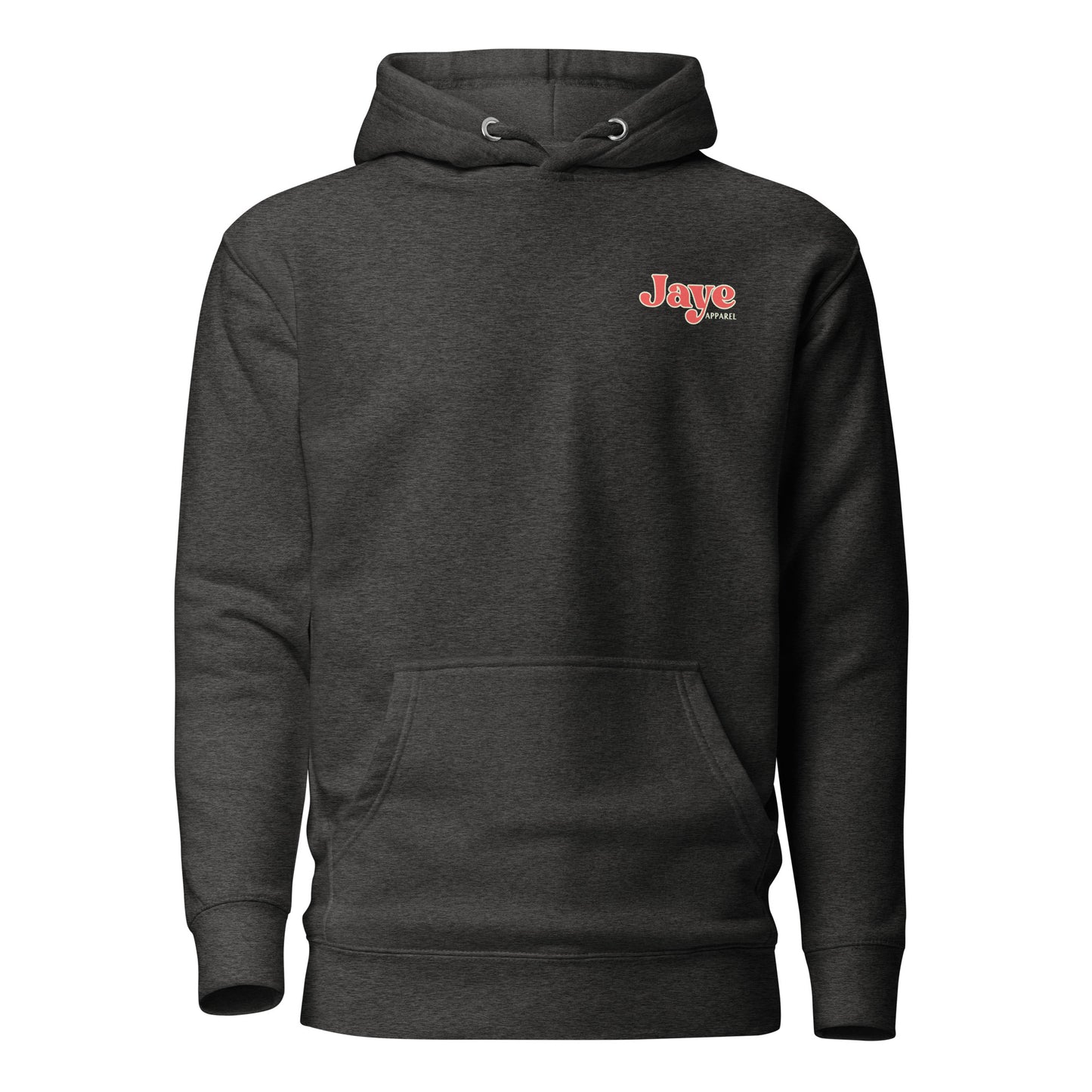 happy thoughts charcoal hooded sweatshirt