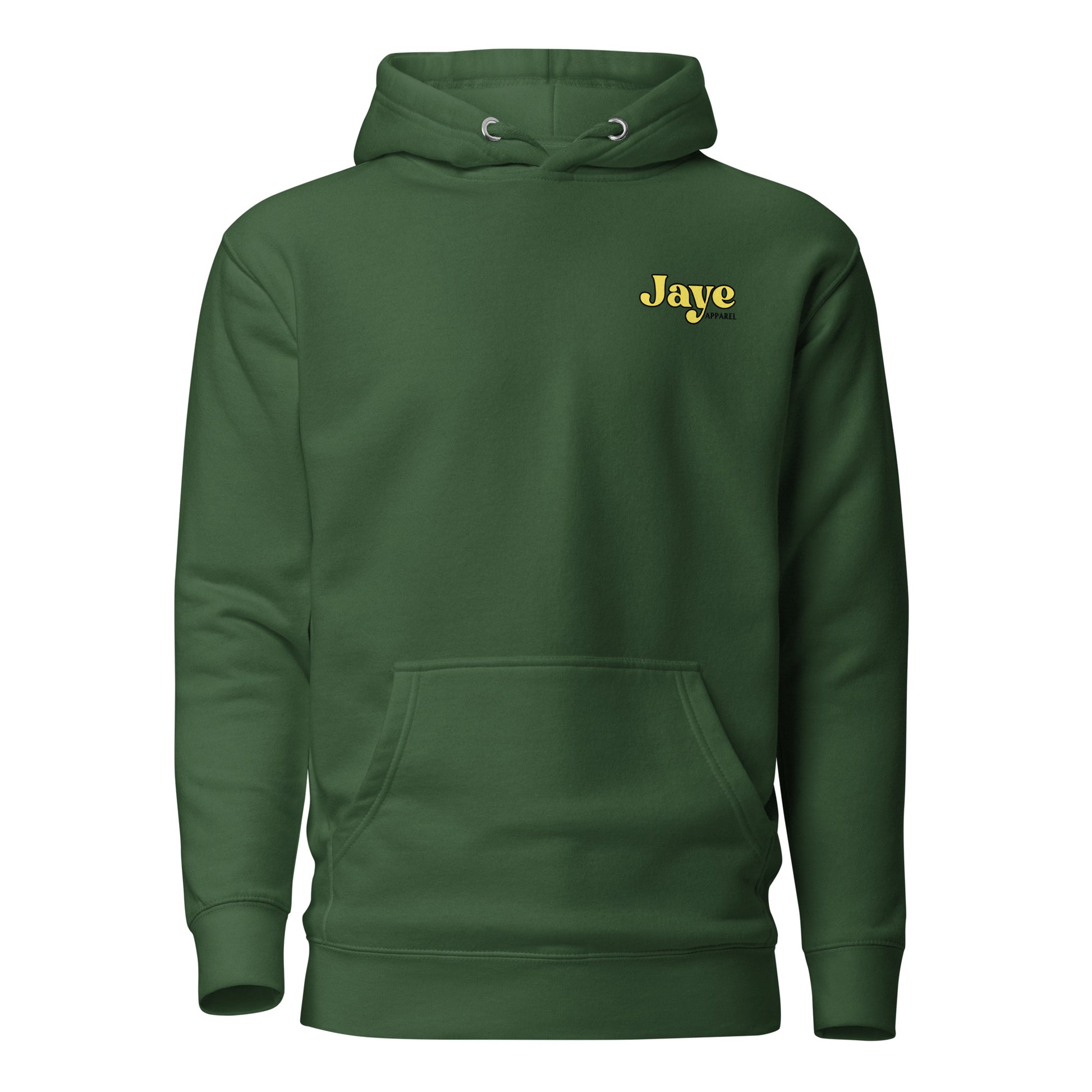 happy thoughts forest green hooded sweatshirt