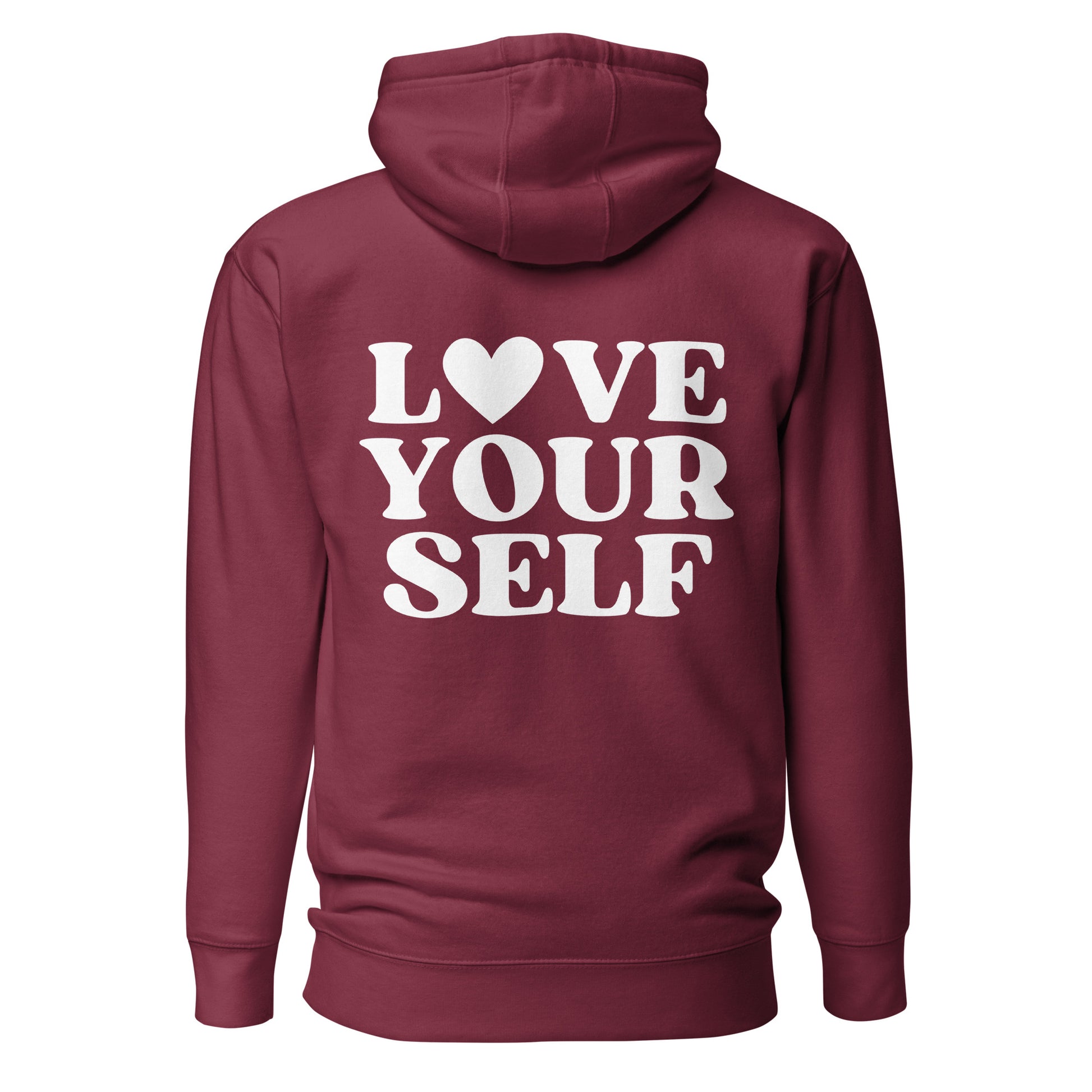 Love Yourself Maroon Hoodie