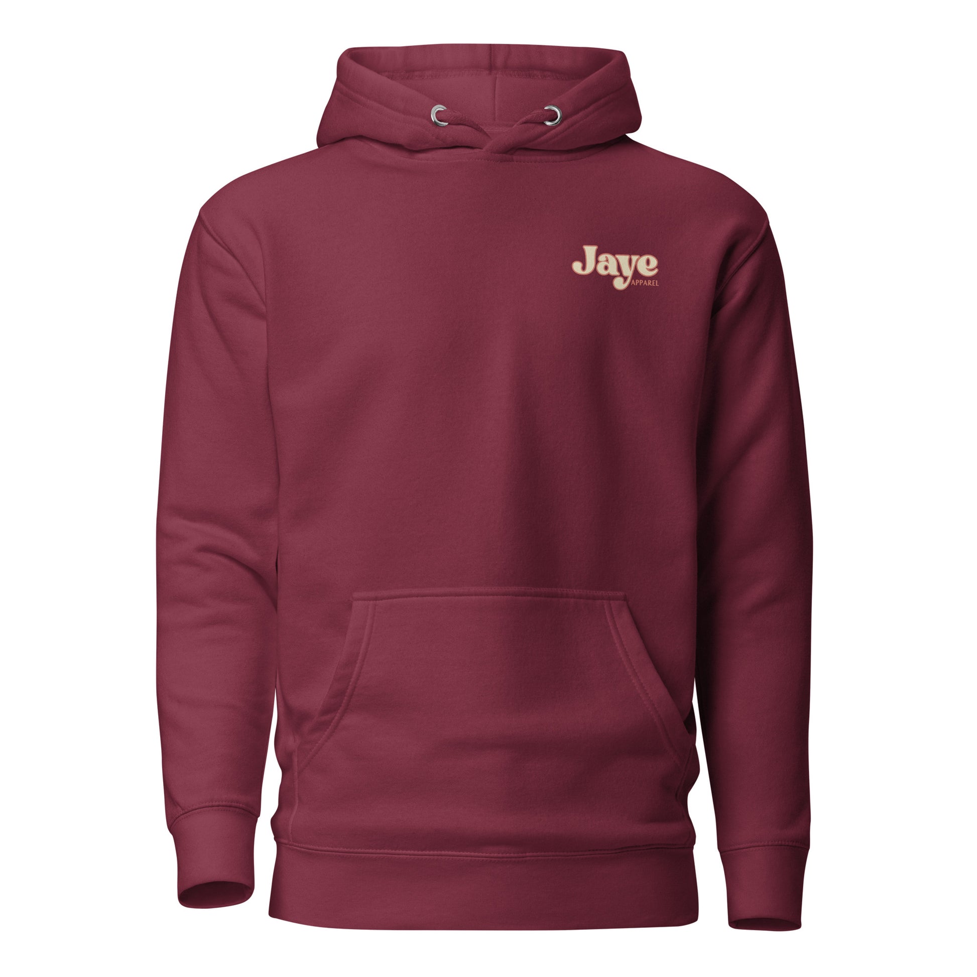 happy thoughts maroon hooded sweatshirt