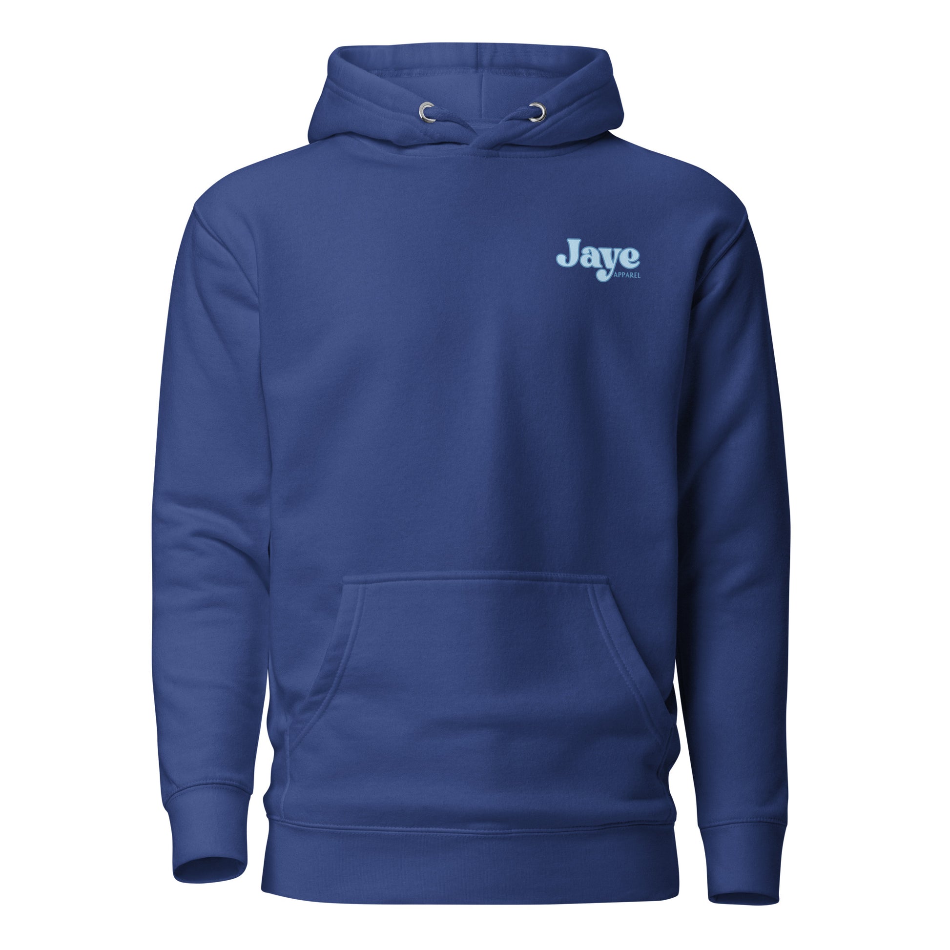 happy thoughts royal hooded sweatshirt